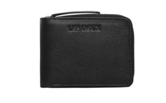 Les Deux Leather zip wallet - Black